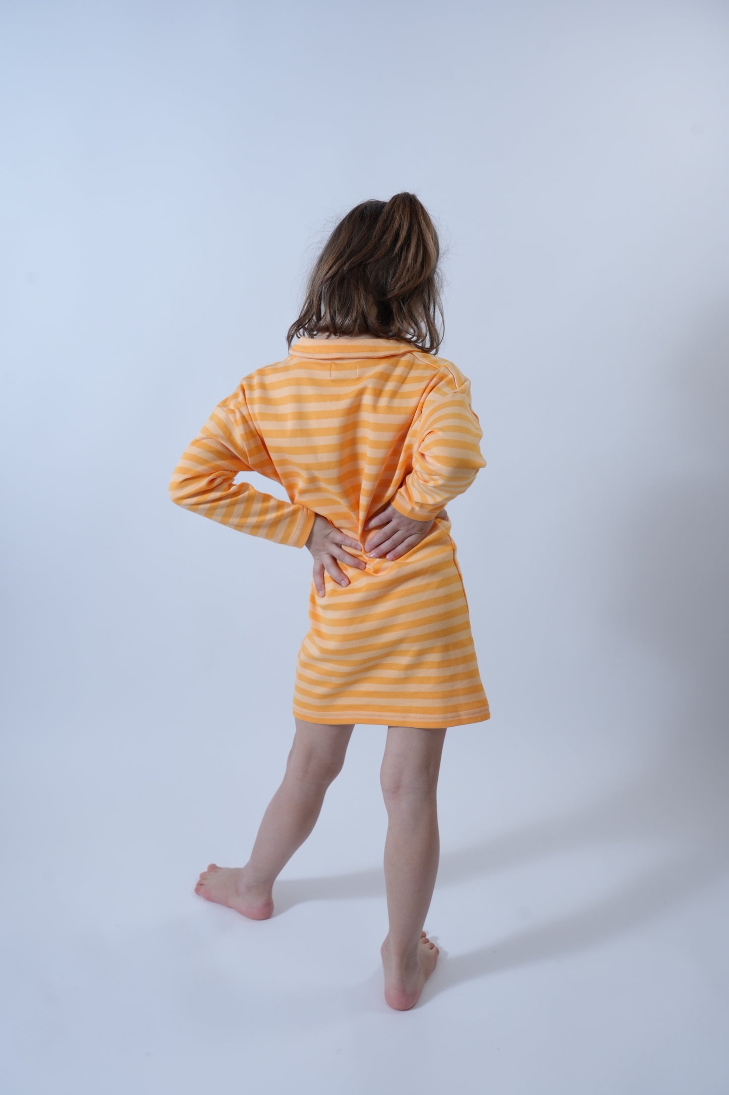 Robe rayée or