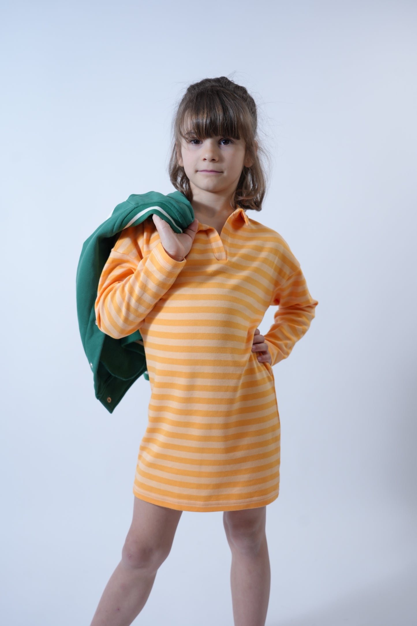 Robe rayée or