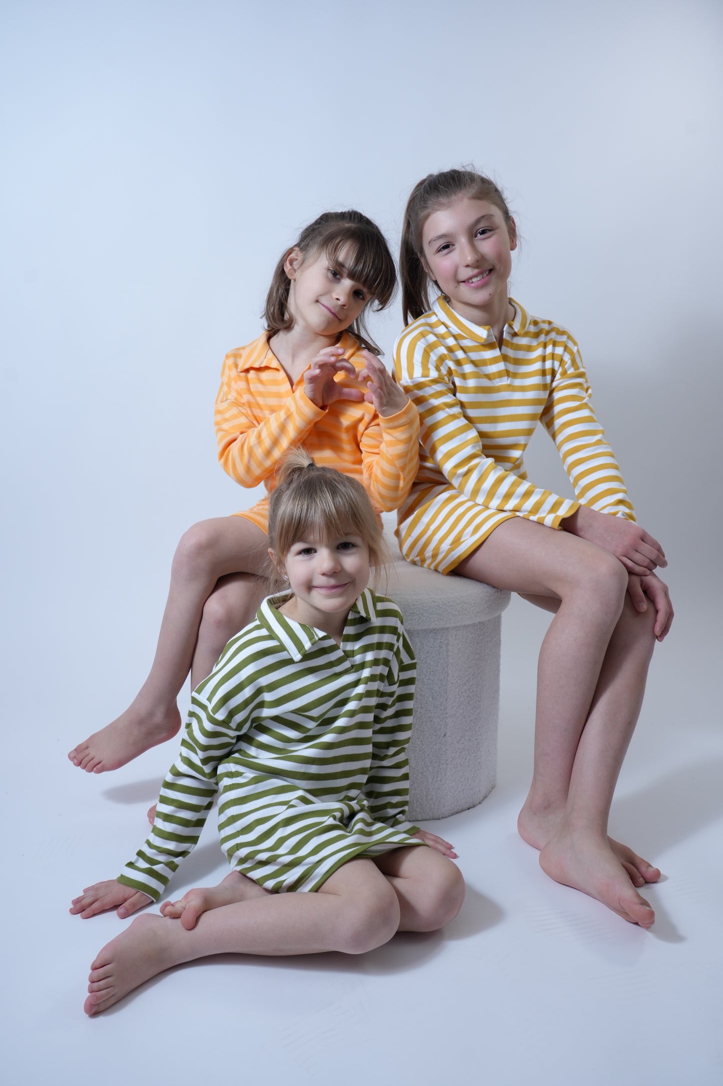 Robe rayée pomme