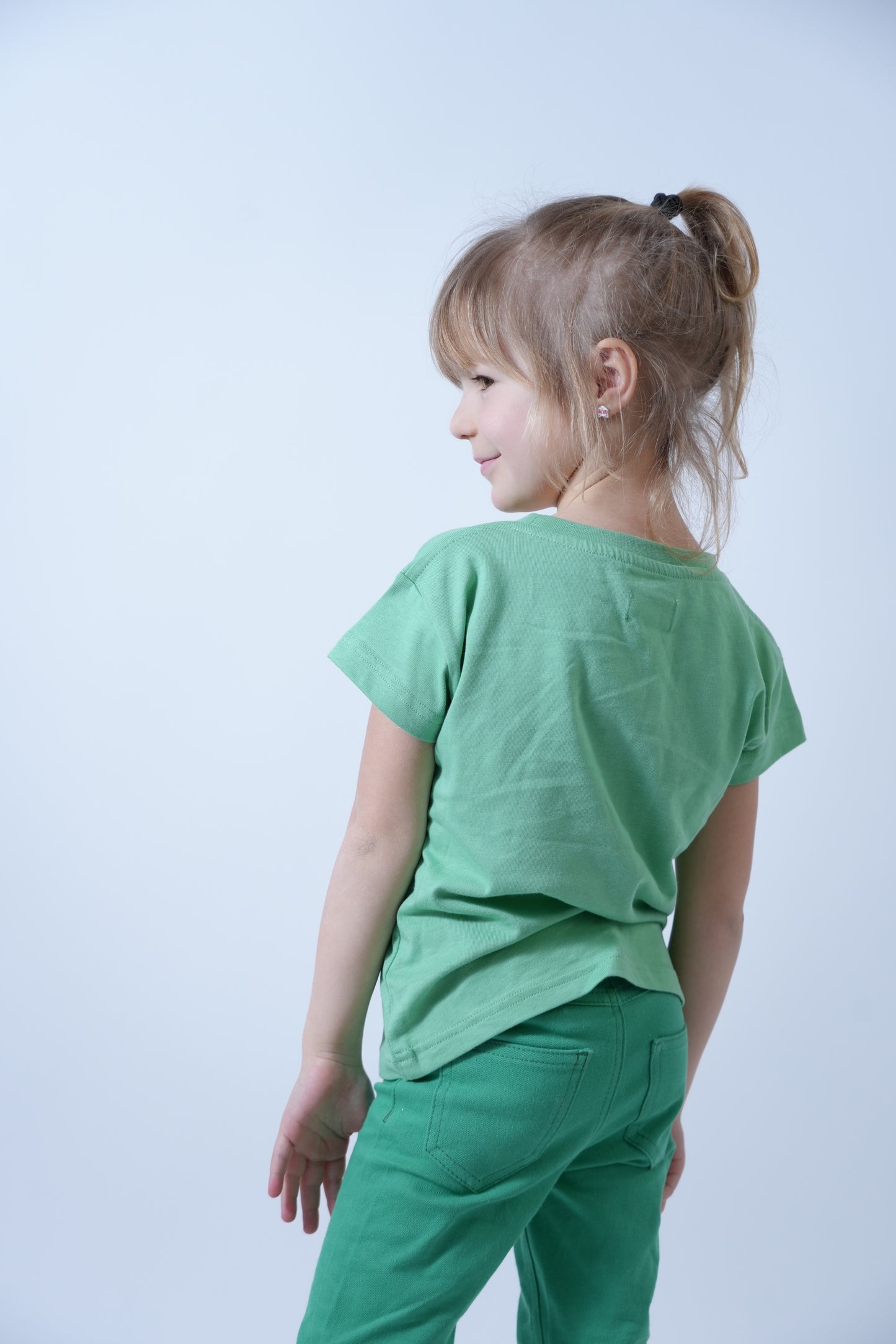 T-shirt brodé vert