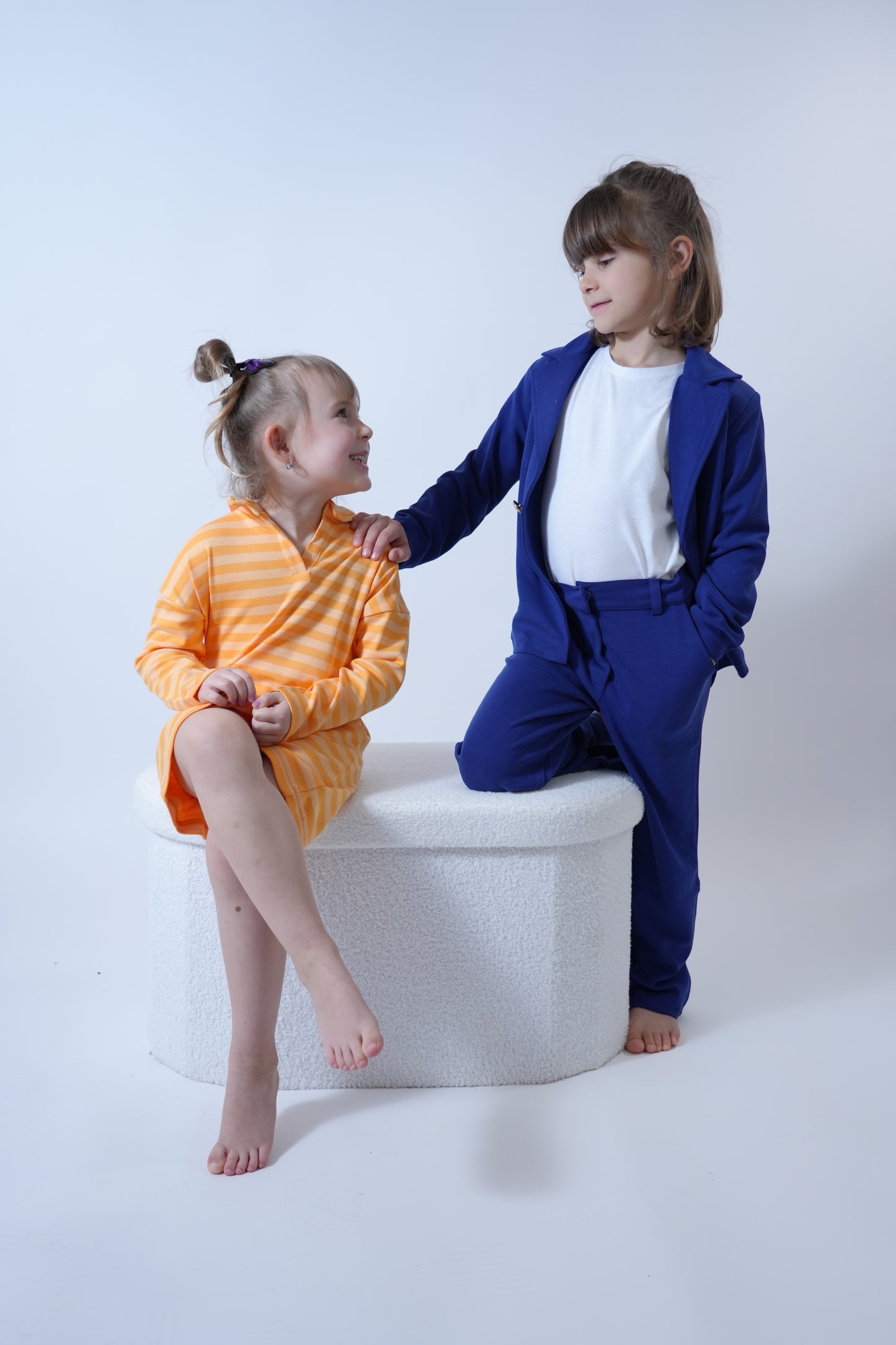 Robe rayée or