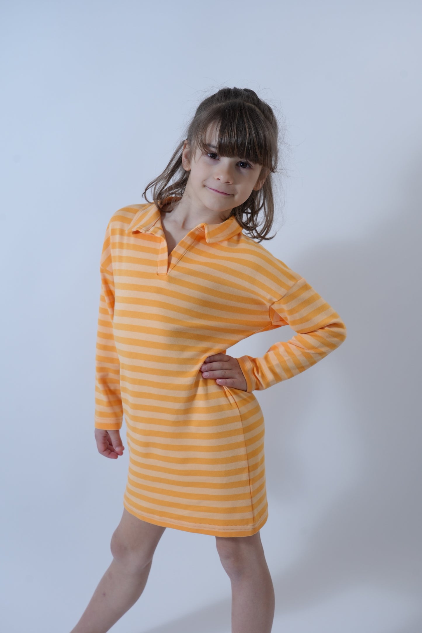 Robe rayée or