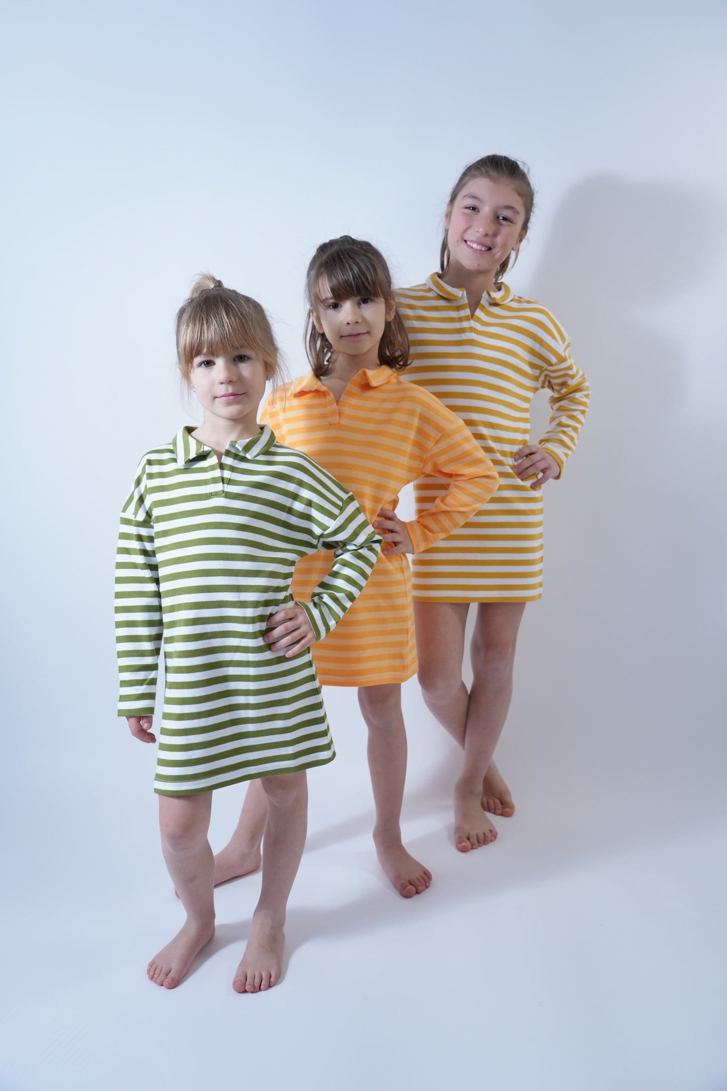 Robe rayée pomme