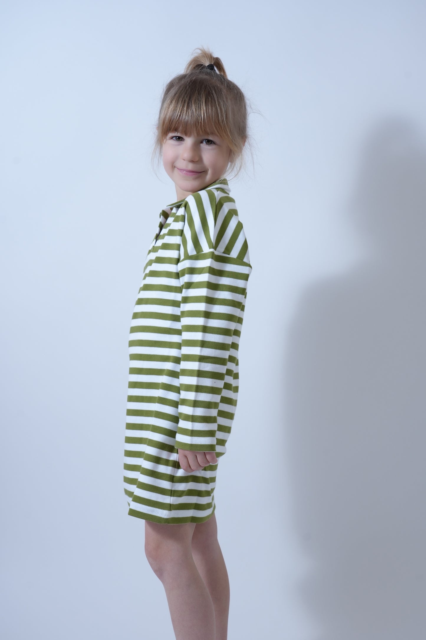 Robe rayée pomme
