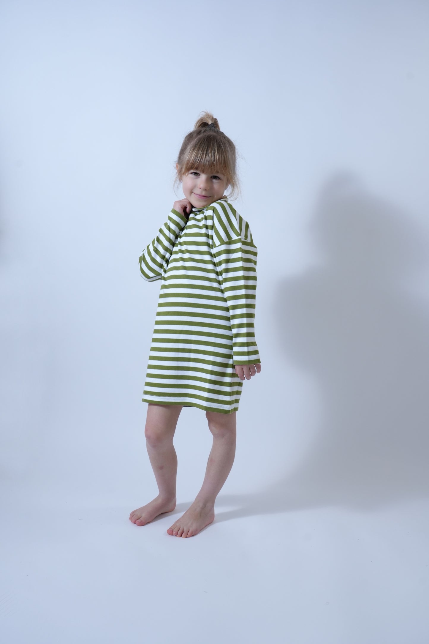 Robe rayée pomme