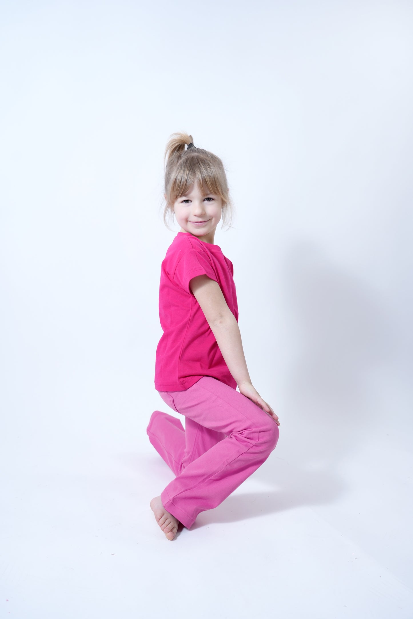 T-shirt brodé rose
