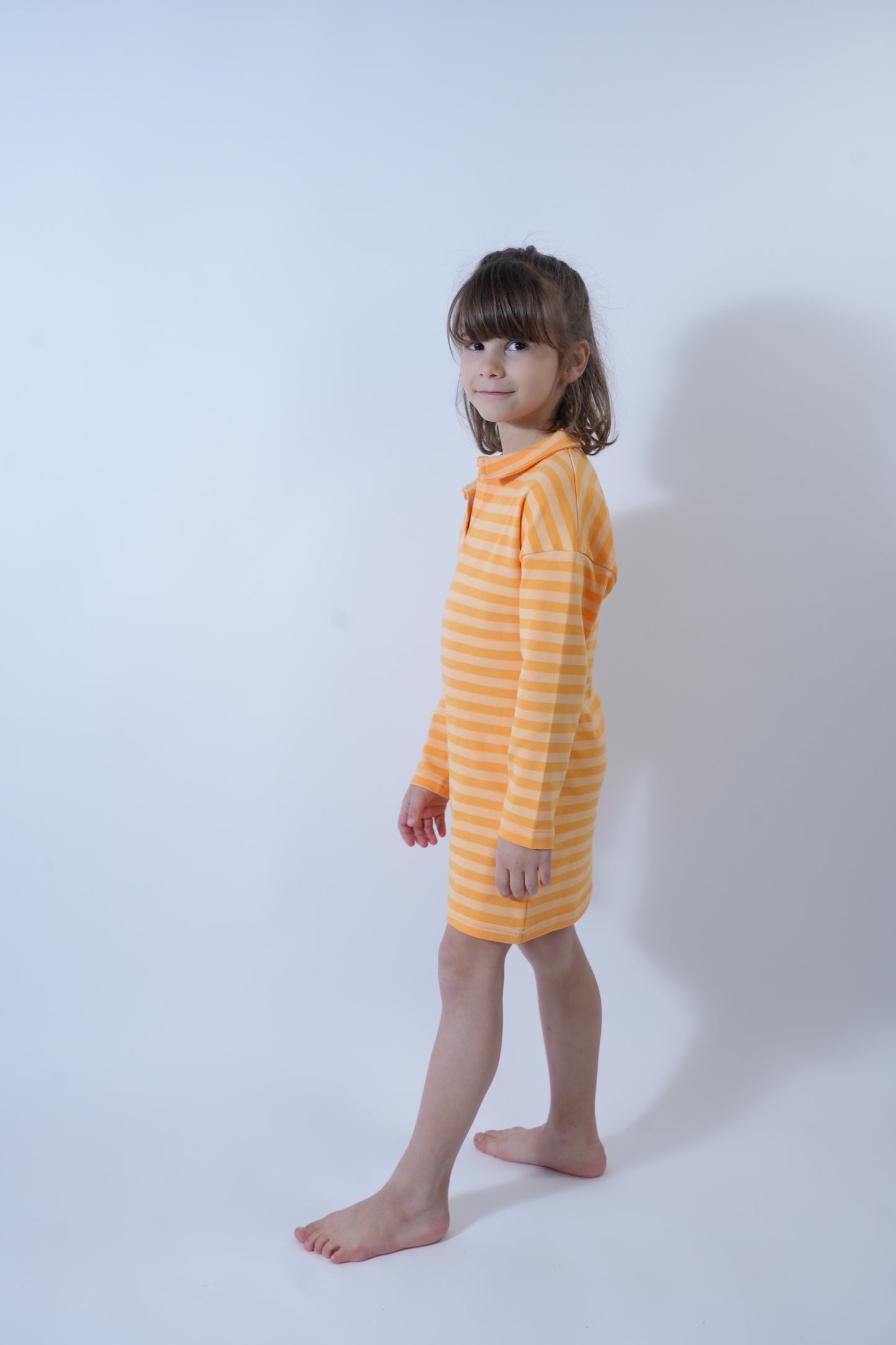 Robe rayée or