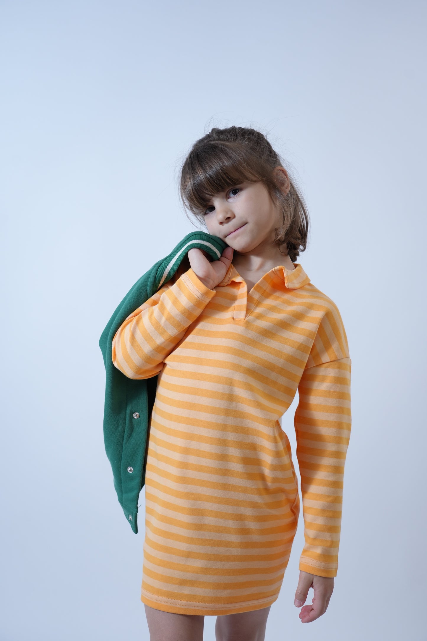 Robe rayée or