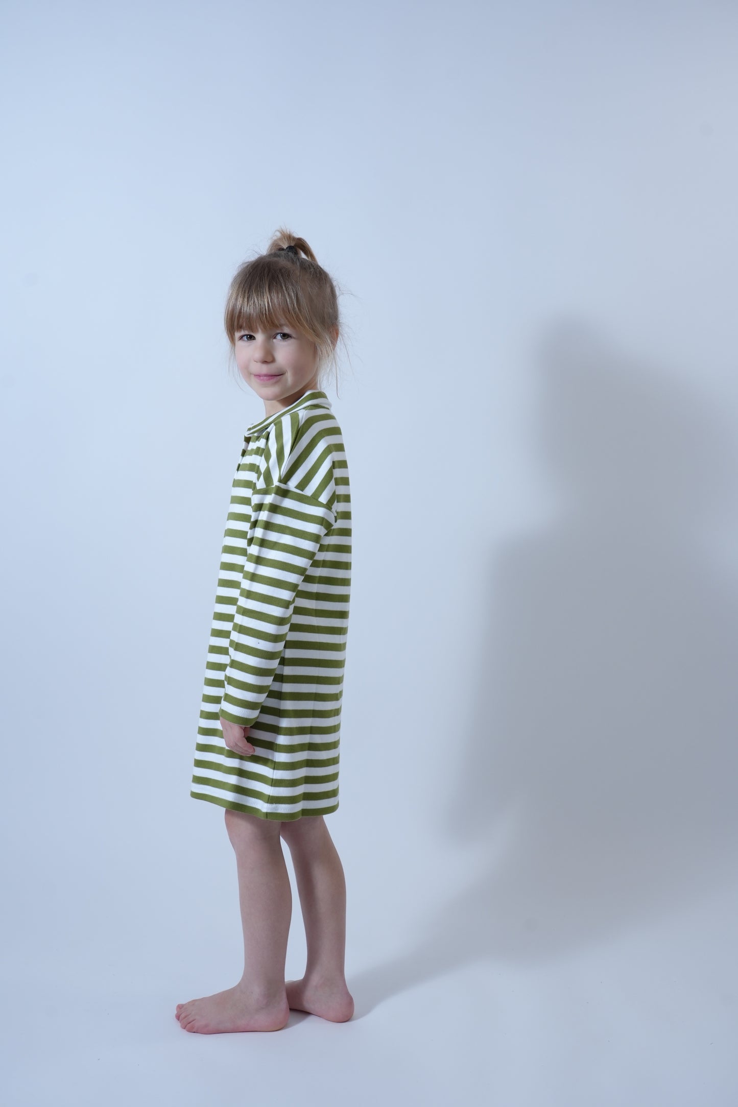 Robe rayée pomme