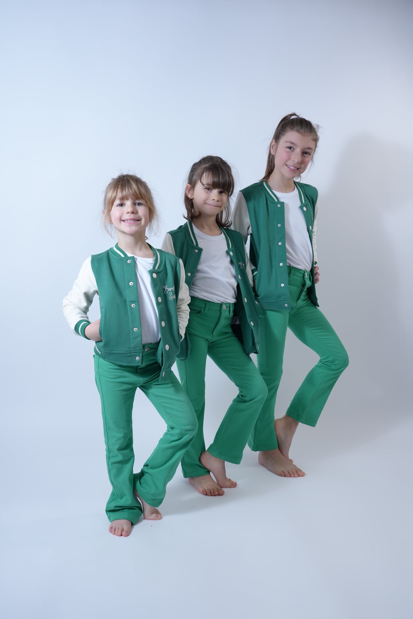 Jean flare vert