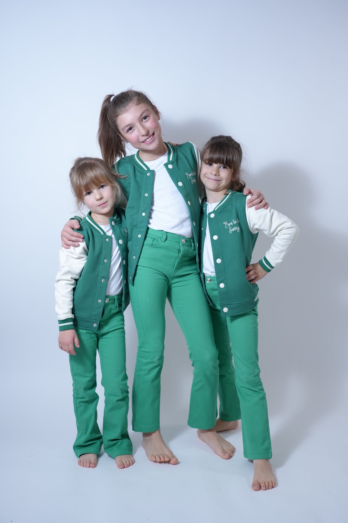 Jean flare vert