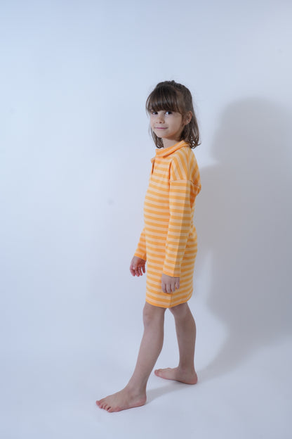 Robe rayée or