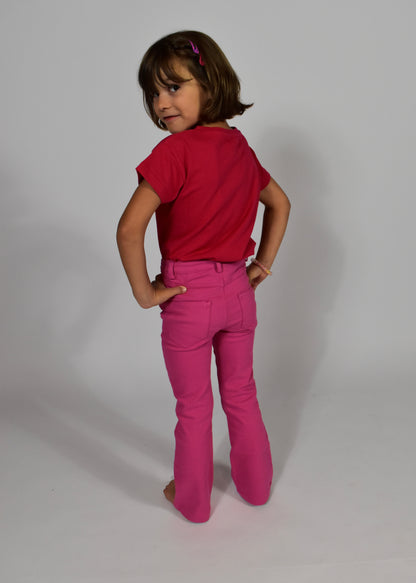 Jean flare rose